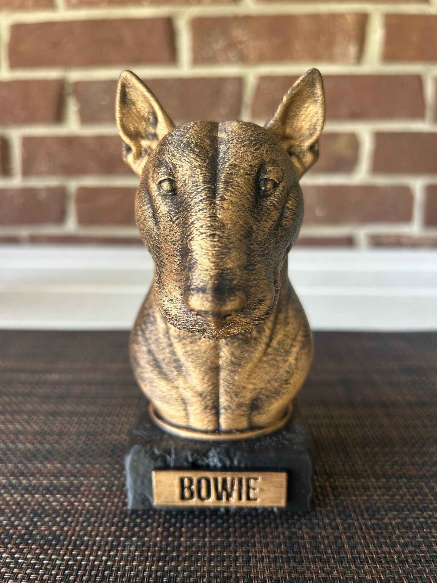 Bull Terrier - Hand-Painted, Customizable, 3D Printed