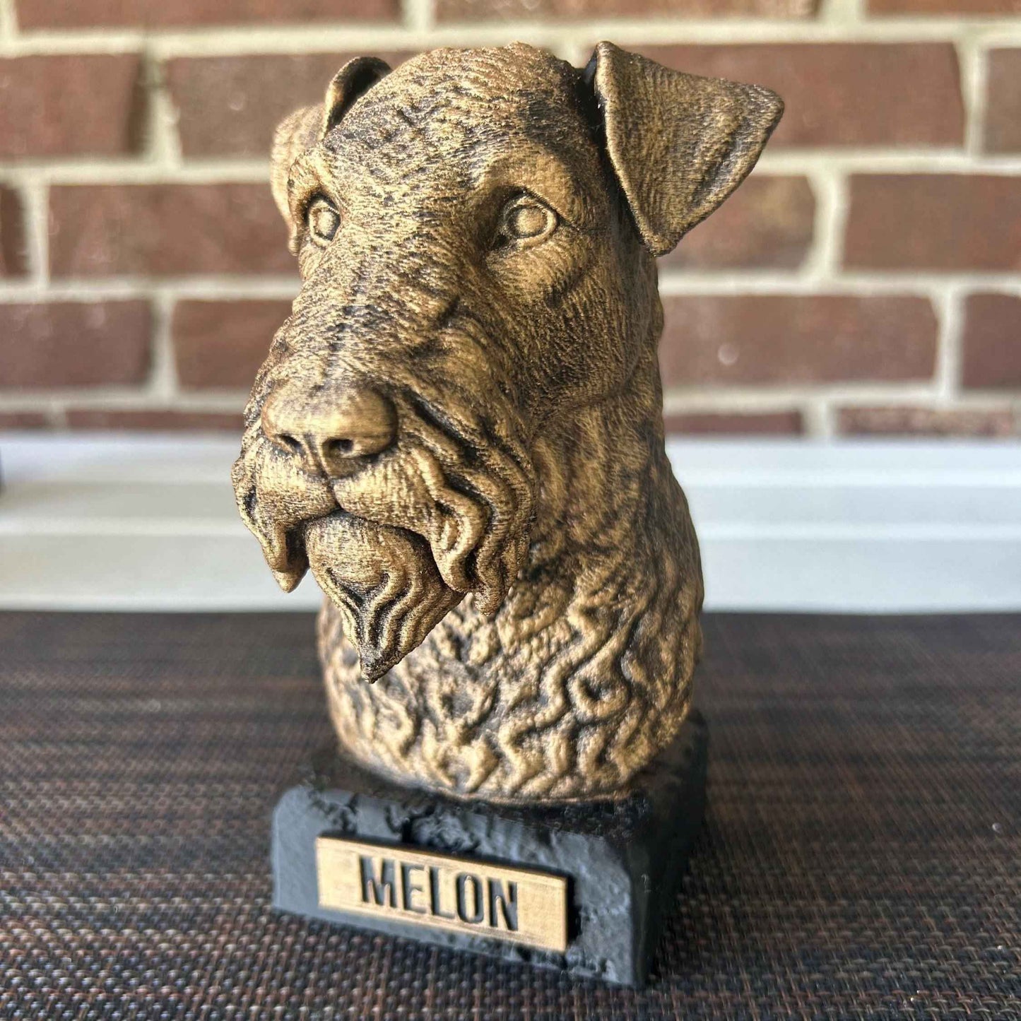 Kerry Blue Terrier - Hand-Painted, Customizable, 3D Printed