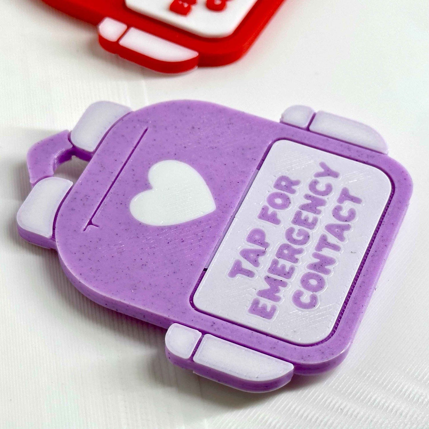 Emergency Contact Backpack Tag | NFC Backpack Tag | Double Sided | Waterproof | NFC Keychain | Tap To Call Tag