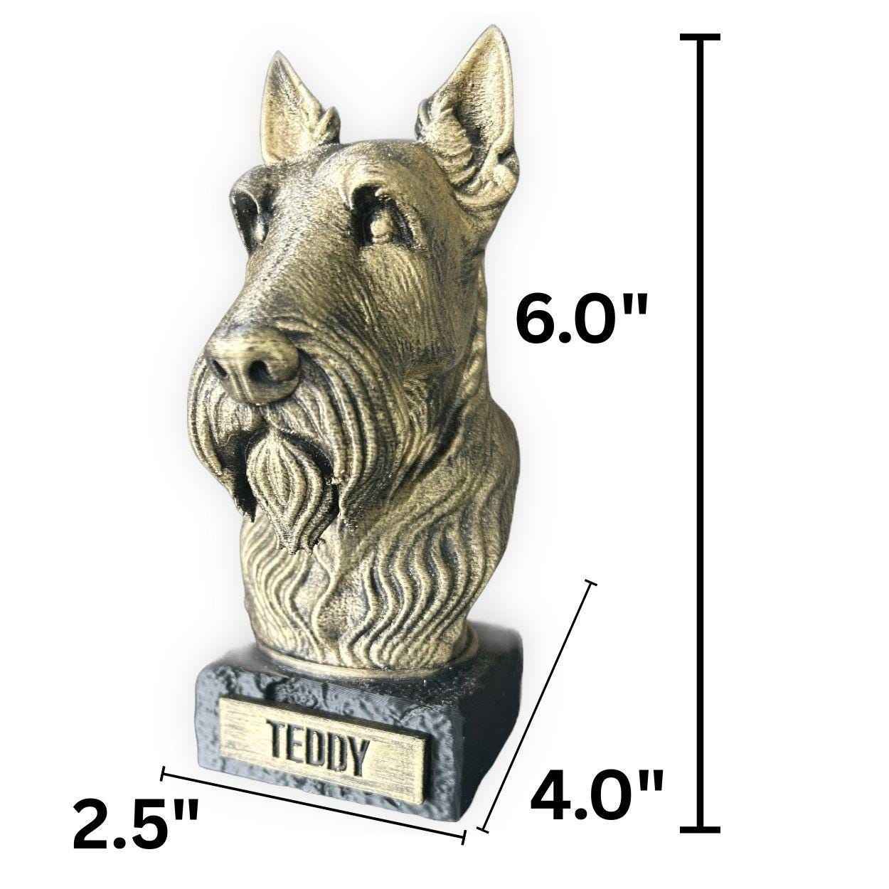 Scottish Terrier - Hand-Painted, Customizable, 3D Printed