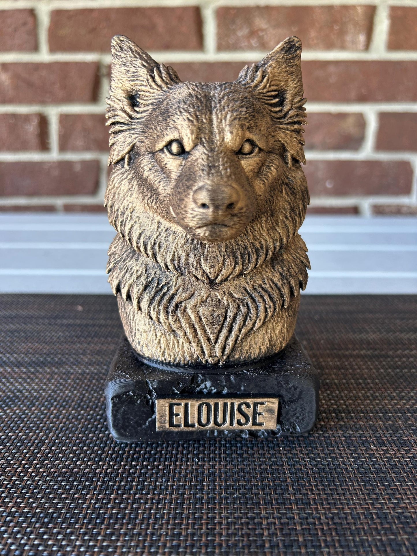 Icelandic Sheepdog Bust - Hand-Painted, Customizable, 3D Printed