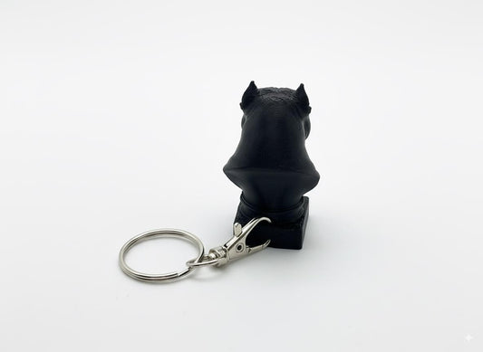 American Bulldog Keychain Bust - 3D Printed - Desk Toy - Board Game Token
