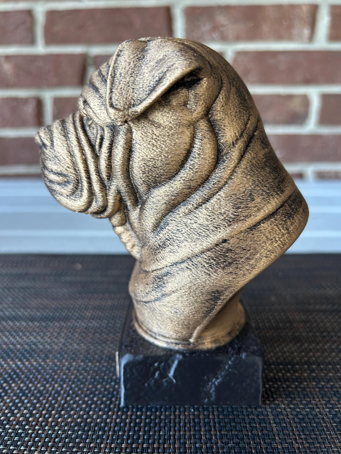 Shar Pei Bust - Hand-Painted, Customizable, 3D Printed