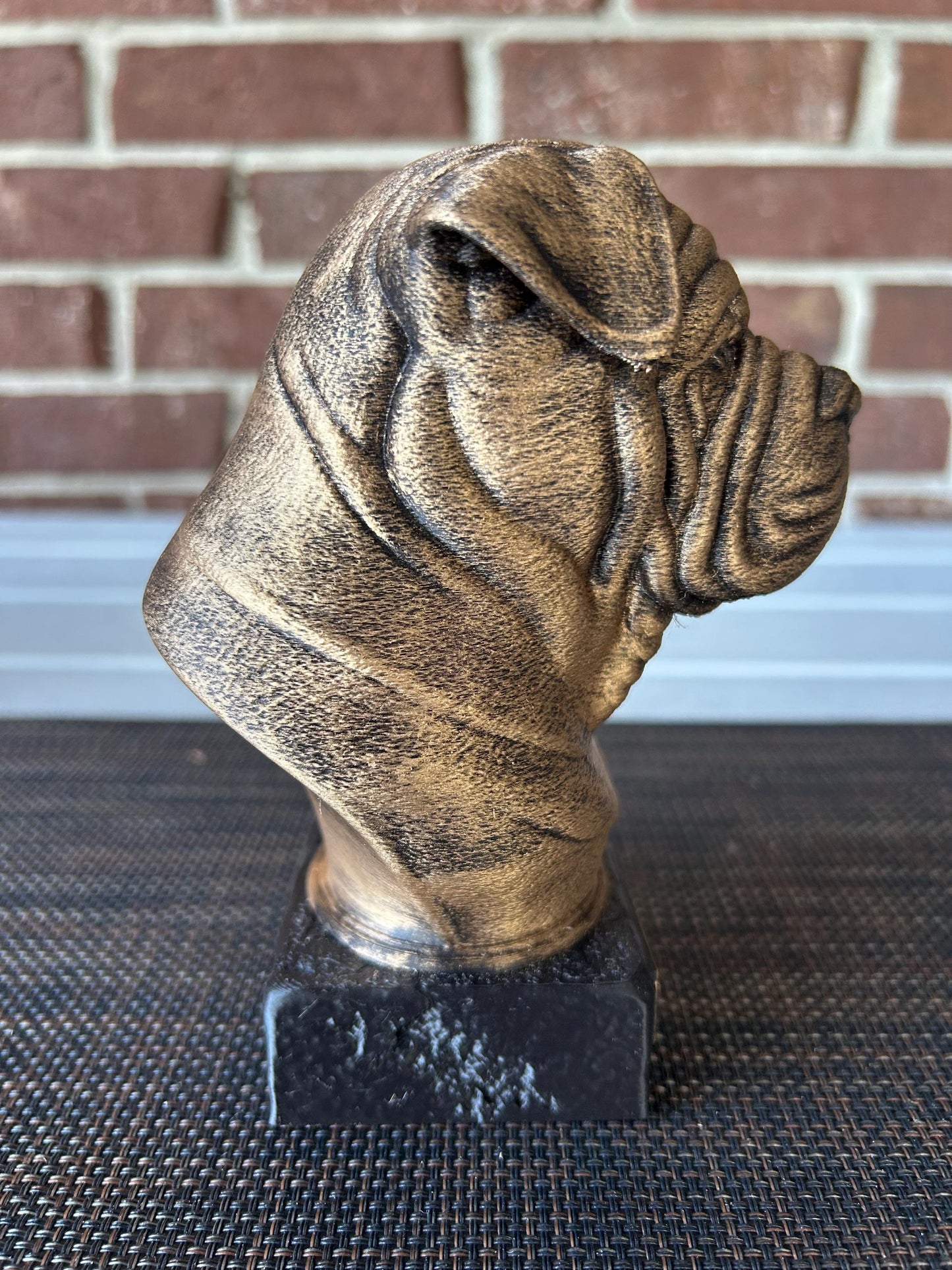 Shar Pei Bust - Hand-Painted, Customizable, 3D Printed