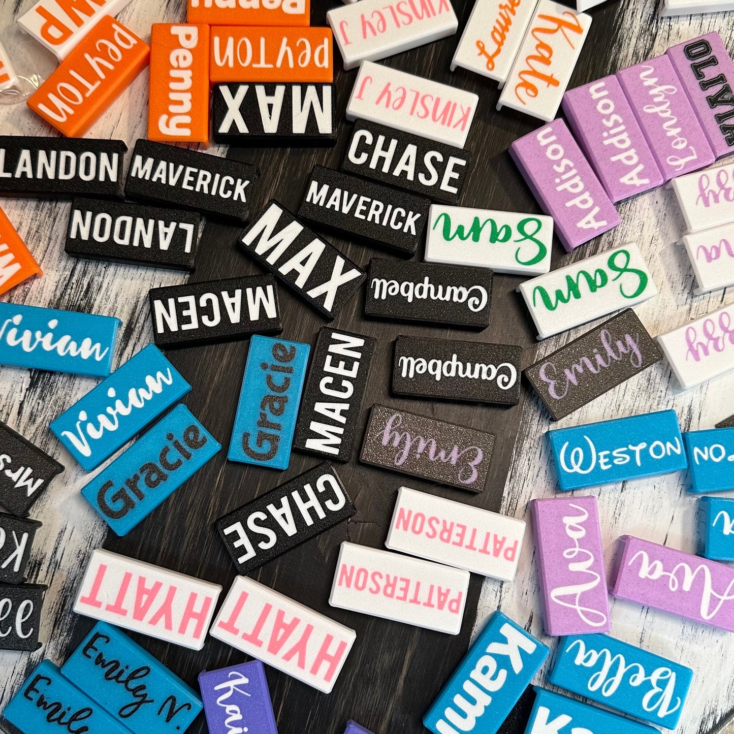 Name Plate for Bottle Tumbler Handle - Fits Handle on Rambler Jr., Rambler Bottles, Yonder Bottles and more