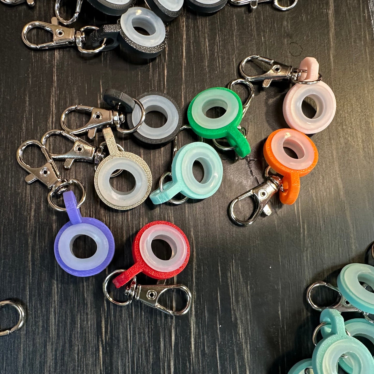 Straw Charm Clasp (Attach any keychain or charm) Tumbler Charm Topper