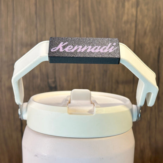 Name Plate for Stanley Tumbler Handle - IceFlow 40 oz & 64 oz Ice Flow Jugs Flip Straw Tumbler Handle Name Tag