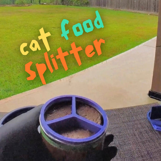 Cat Food Splitter, 3 way cutter, Pet Food Cutter, Divider, Thirds, Easy to Clean, Three Way Splitter