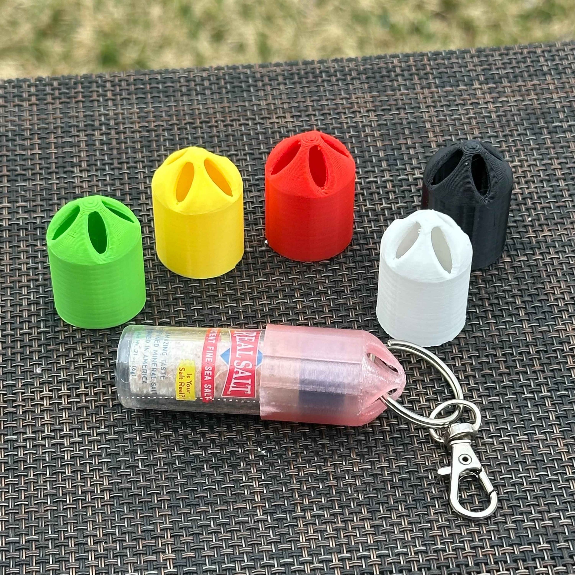 Keychain for Redmond Real Salt Mini Shaker, Keychain salt shaker, grip holder
