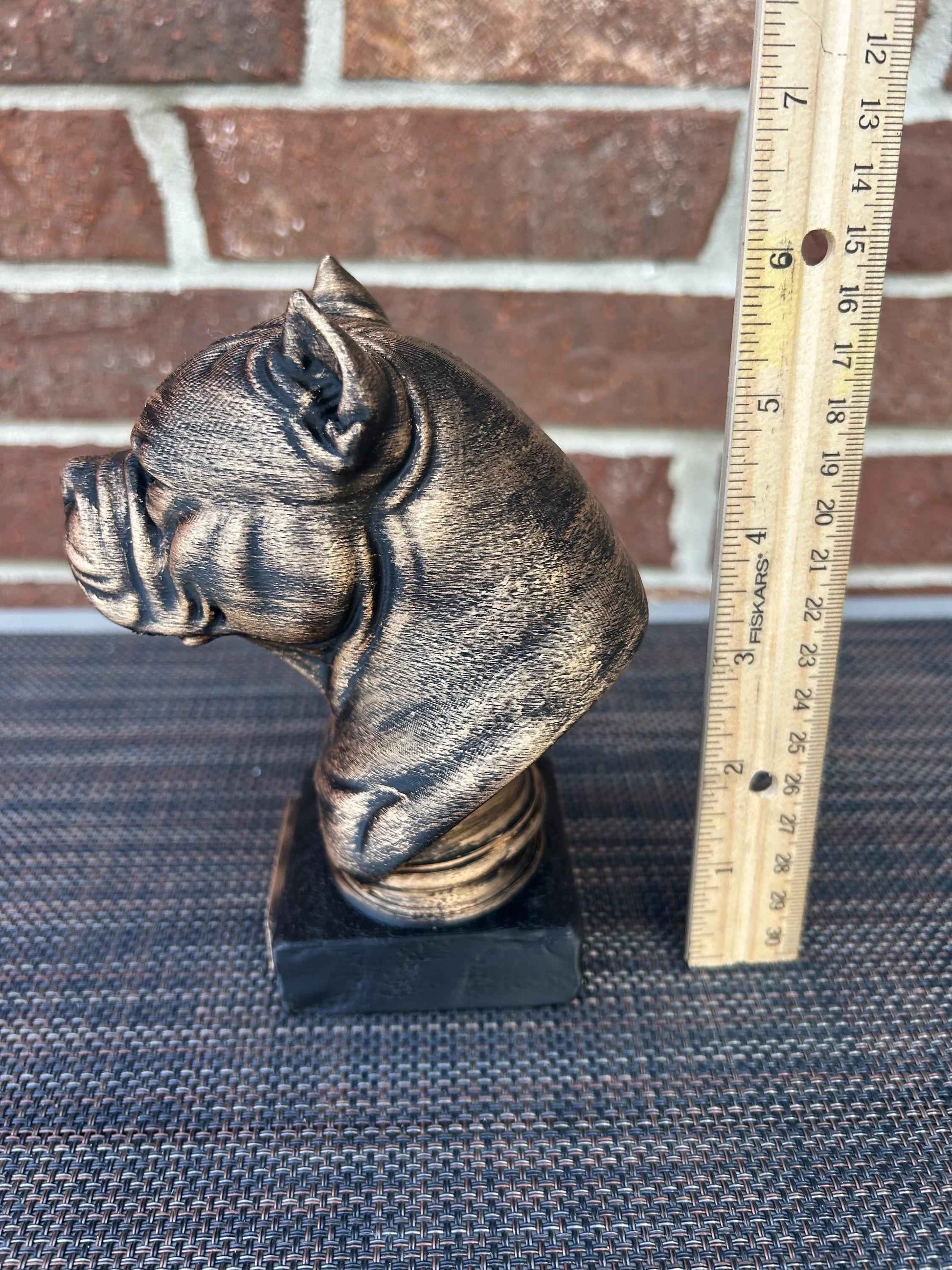 American Bully Bust  - Hand-Painted, Customizable, 3D Printed