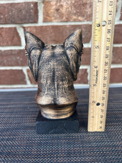 Yorkie Bust - Hand-Painted, Customizable, 3D Printed