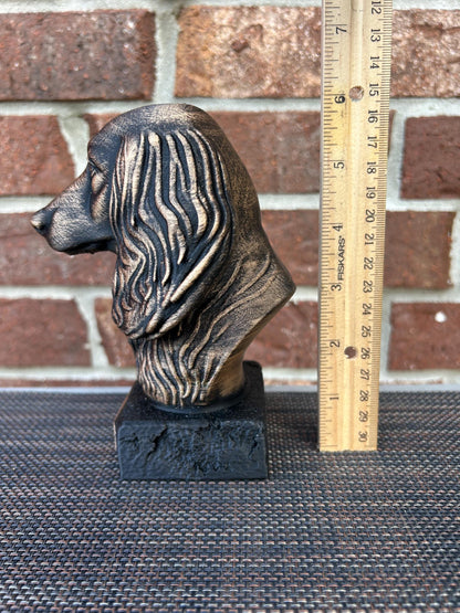 Long haired Dachshund Bust - Hand-Painted, Customizable, 3D Printed