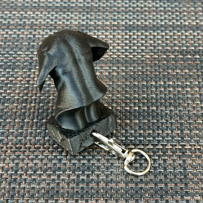 Dachshund Keychain Bust -  3D Printed - Desk Toy - Board Game Token