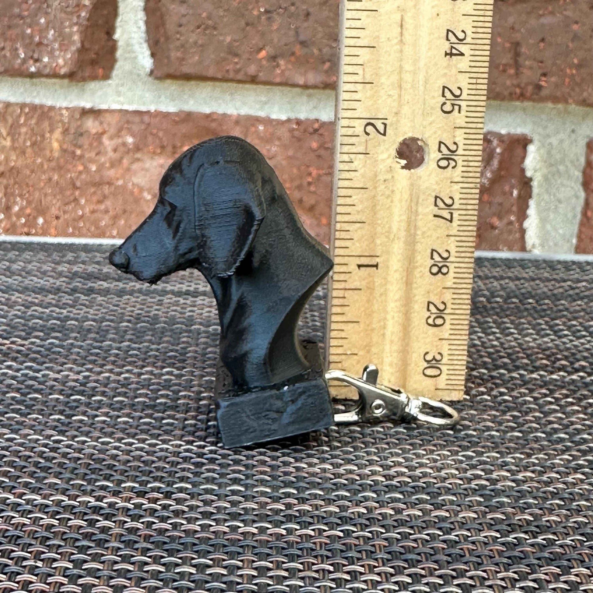 Dachshund Keychain Bust -  3D Printed - Desk Toy - Board Game Token