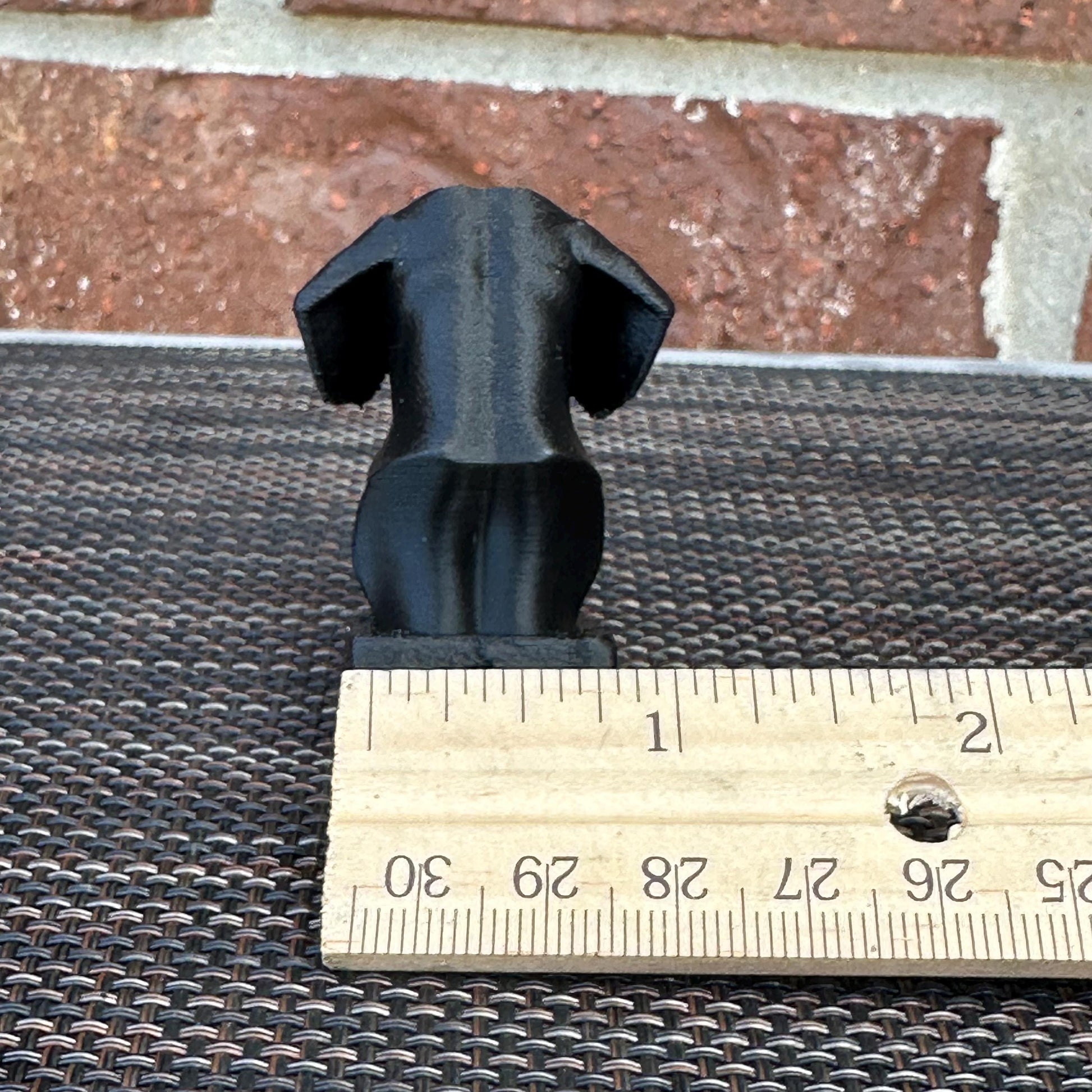 Dachshund Keychain Bust - 3D Printed - Desk Toy - Board Game Token