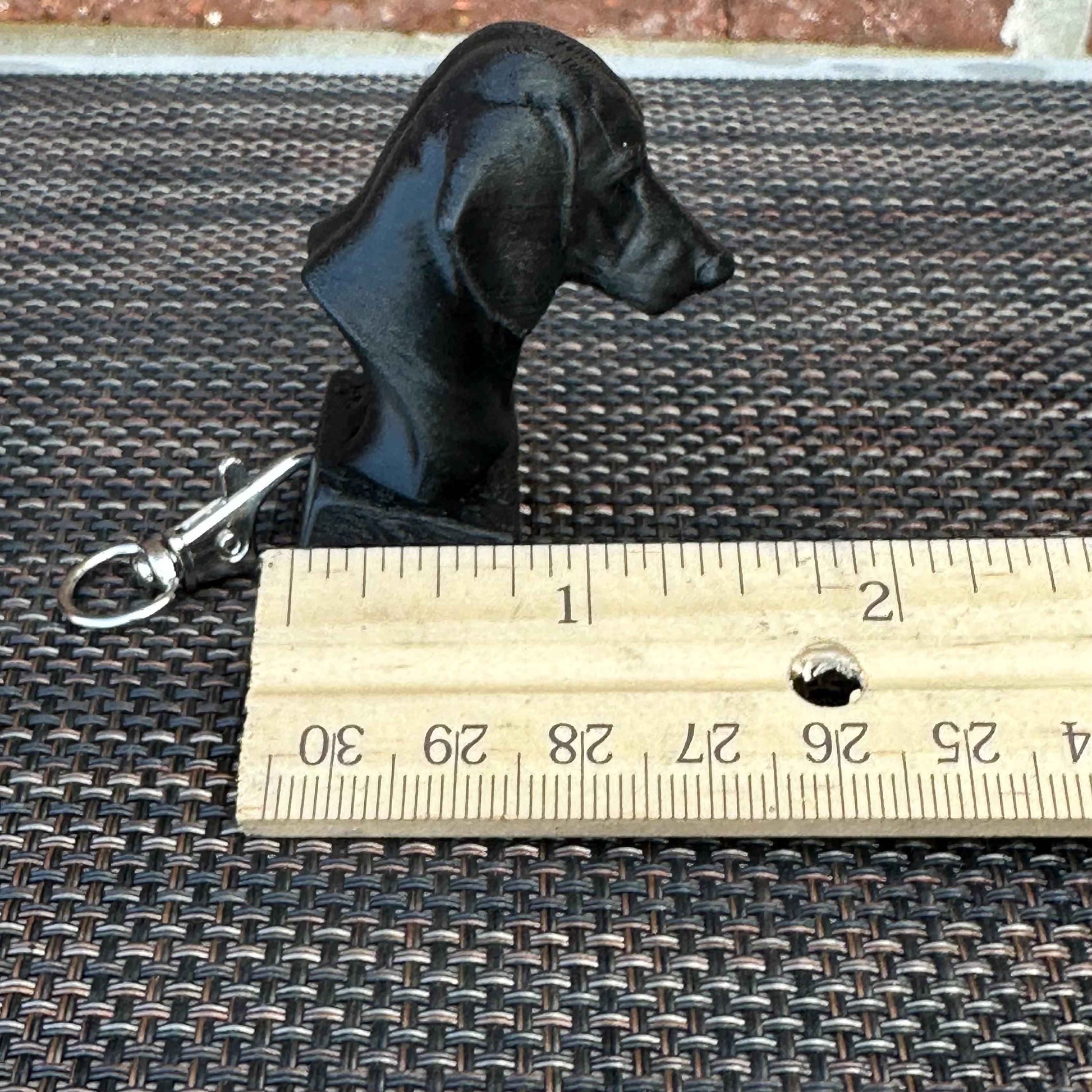 Dachshund Keychain Bust -  3D Printed - Desk Toy - Board Game Token