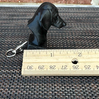 Dachshund Keychain Bust -  3D Printed - Desk Toy - Board Game Token