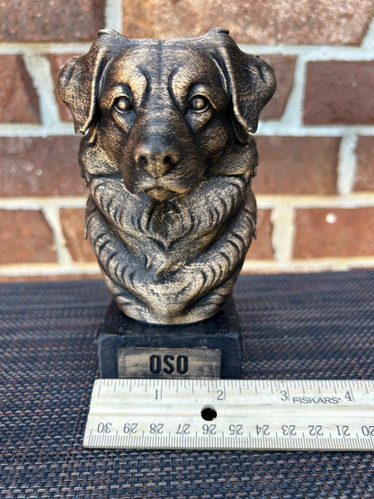 Australian Shepherd Bust  - Hand-Painted, Customizable, 3D Printed