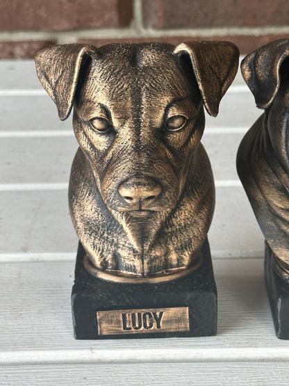 Jack Russel Terrier Bust - Hand-Painted, Customizable, 3D Printed