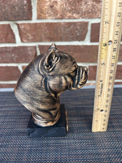 American Bully Bust  - Hand-Painted, Customizable, 3D Printed