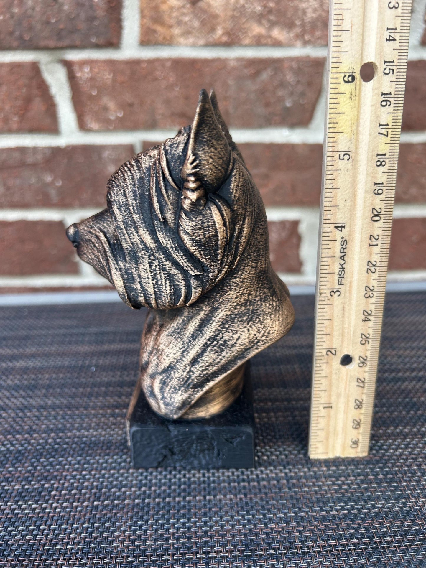 Yorkie Bust - Hand-Painted, Customizable, 3D Printed