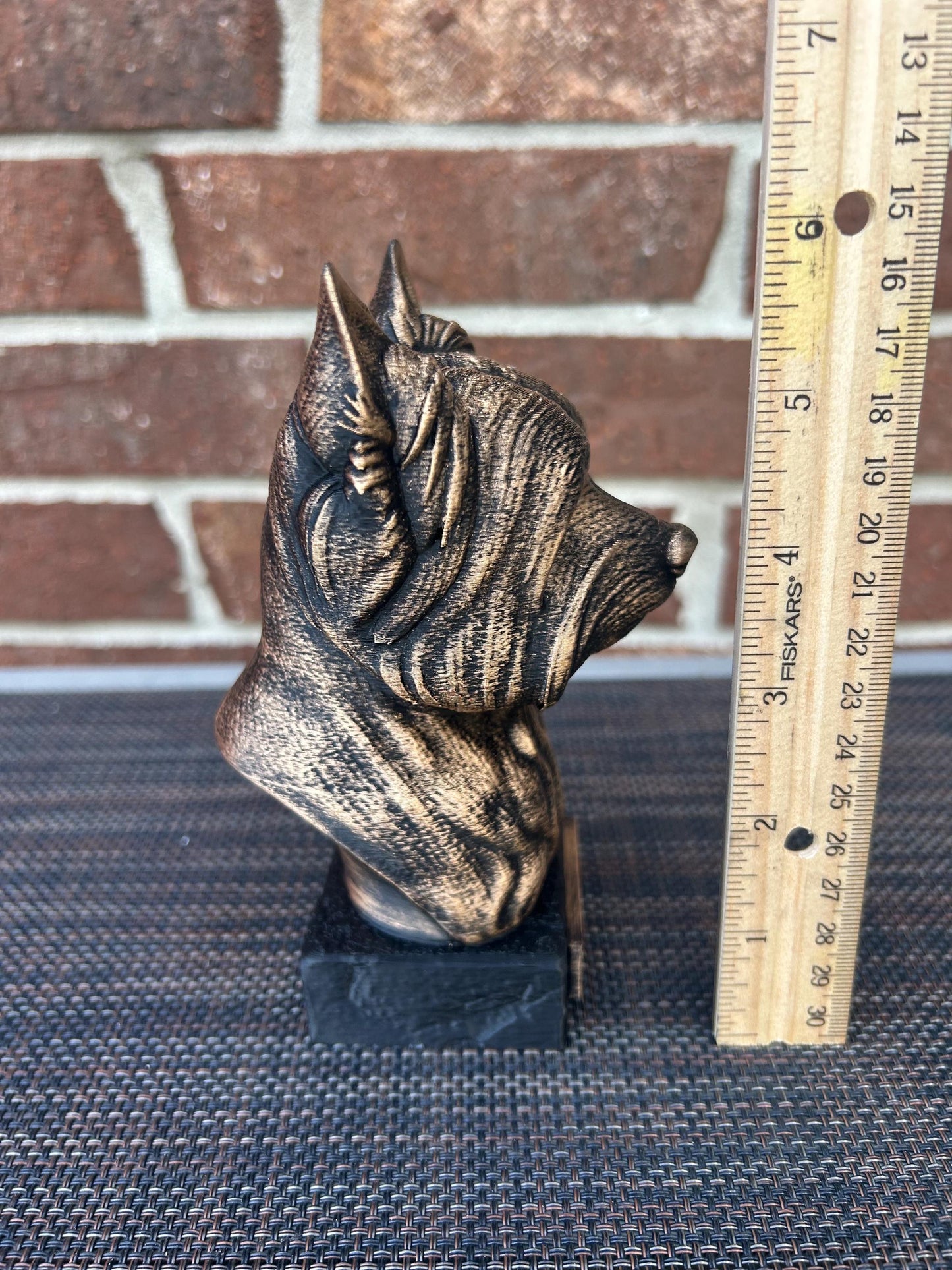Yorkie Bust - Hand-Painted, Customizable, 3D Printed
