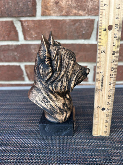 Yorkie Bust - Hand-Painted, Customizable, 3D Printed