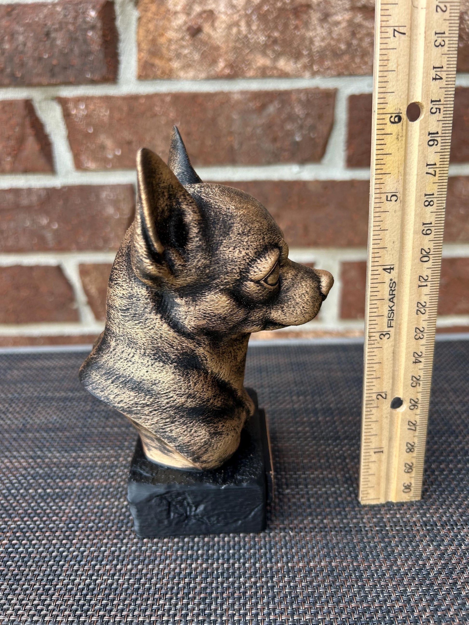 Chihuahua Bust - Hand-Painted, Customizable, 3D Printed