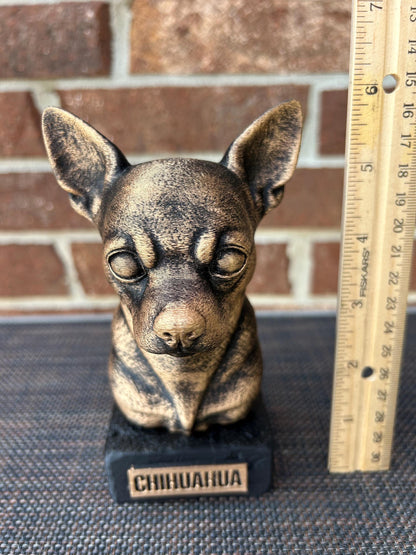 Chihuahua Bust - Hand-Painted, Customizable, 3D Printed