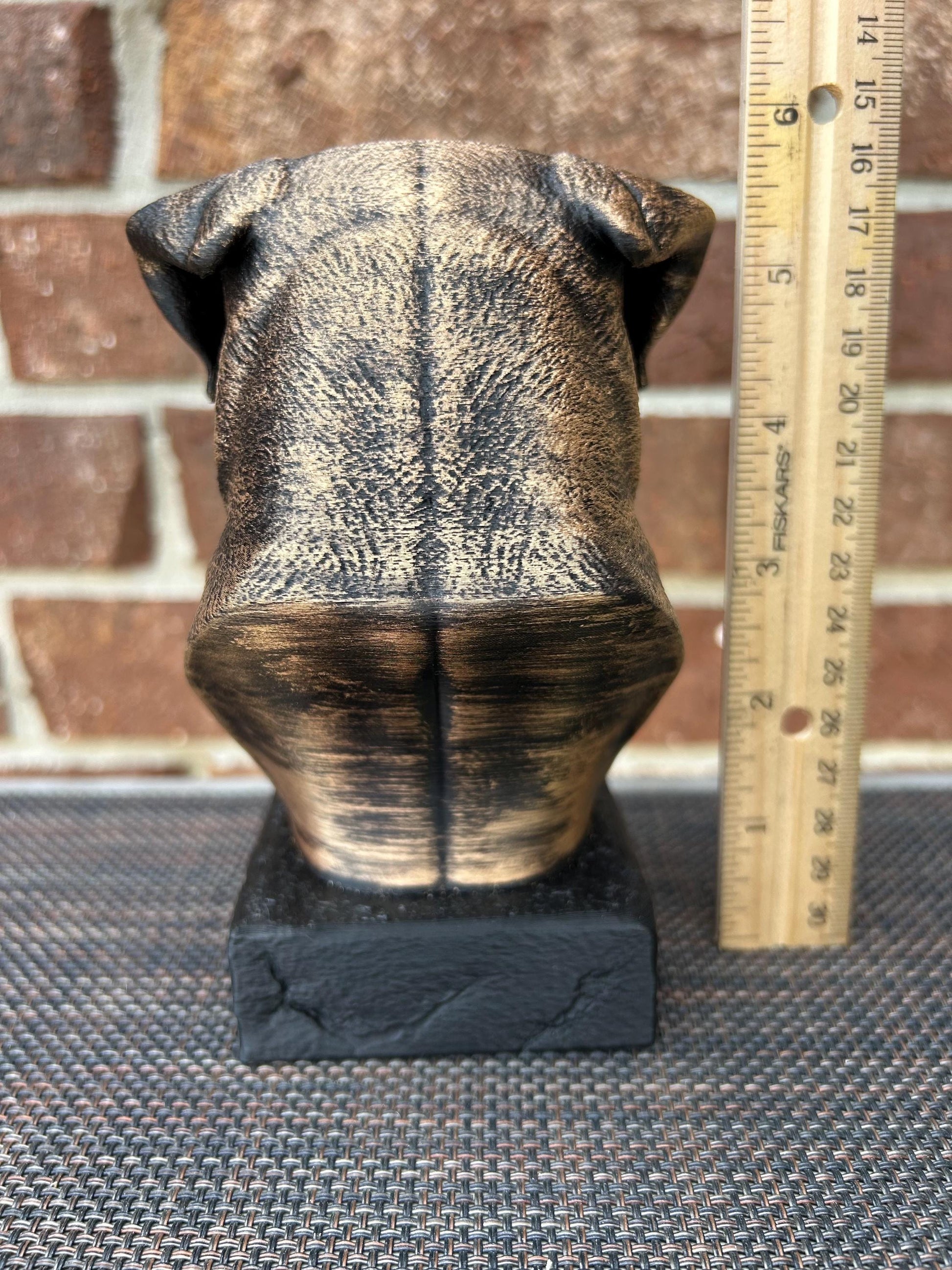 Rottweiler Bust - Hand-Painted, Customizable, 3D Printed