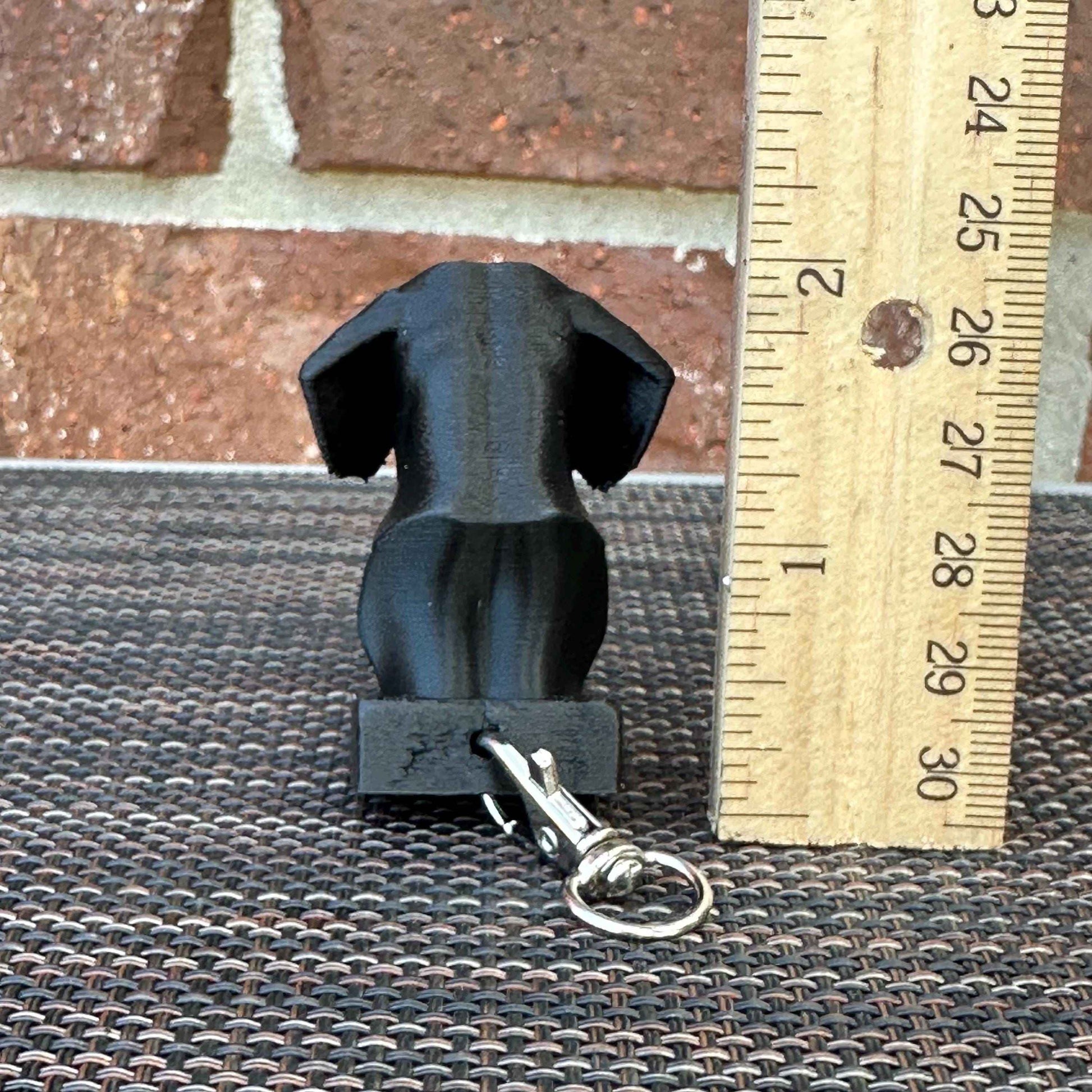 Dachshund Keychain Bust -  3D Printed - Desk Toy - Board Game Token