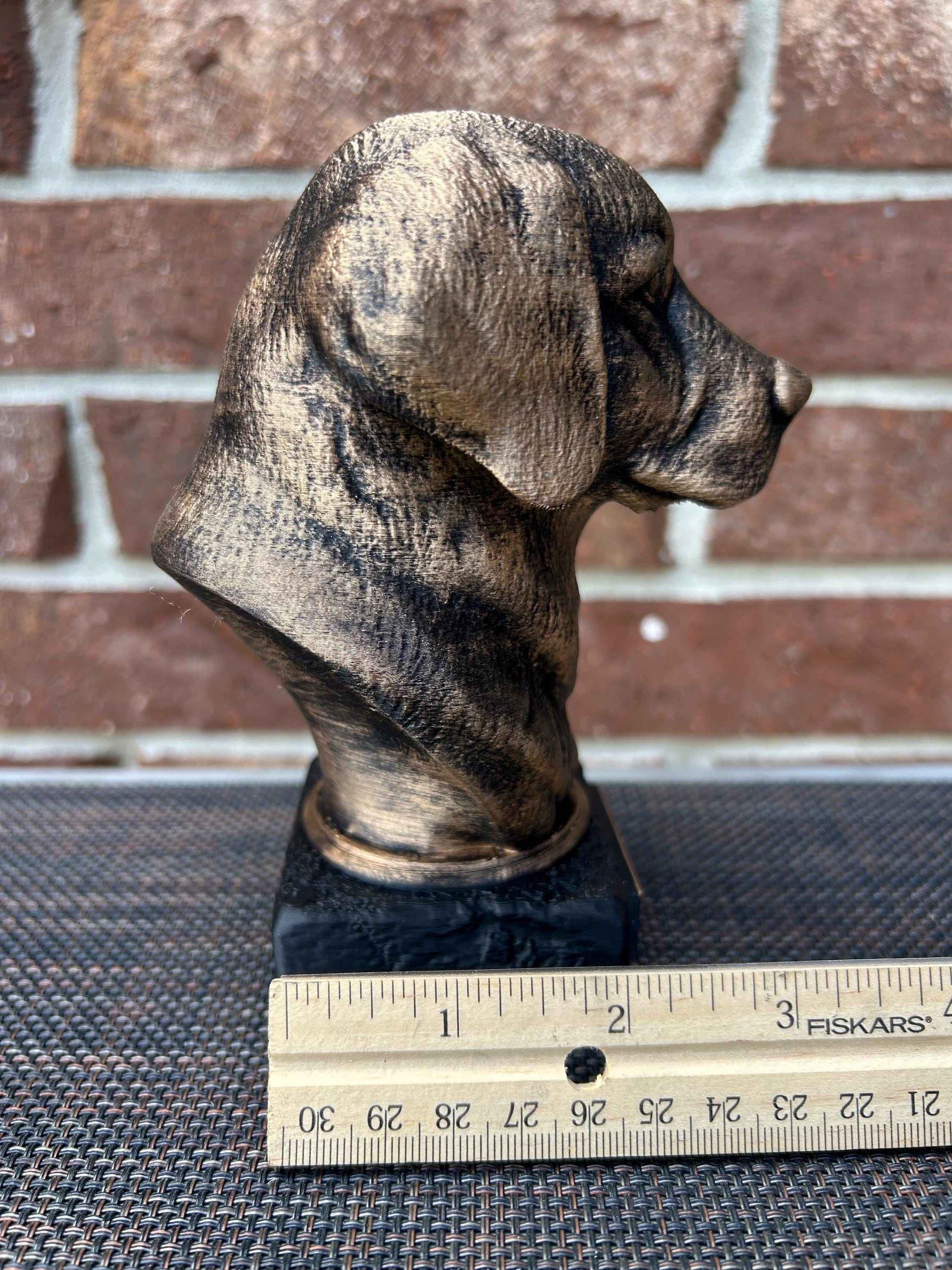 Golden Retriever Bust  - Hand-Painted, Customizable, 3D Printed