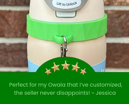 Keychain Ring for Owala Freesip With KEYCHAIN Loop Lobster Clasp - FreeSip Spout 32 oz, 24 oz, or 40 oz.
