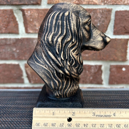 Long haired Dachshund Bust - Hand-Painted, Customizable, 3D Printed