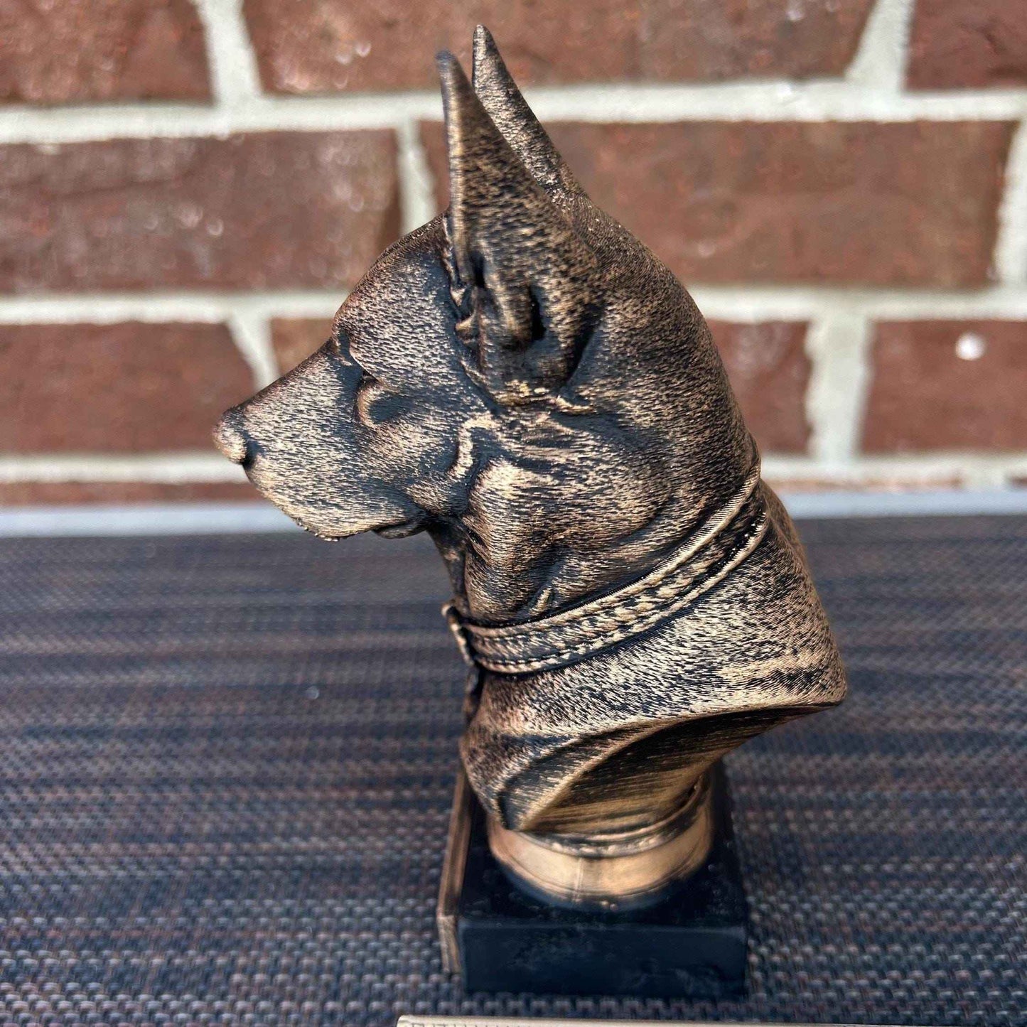 German Shepherd Bust  - Hand-Painted, Customizable, 3D Printed