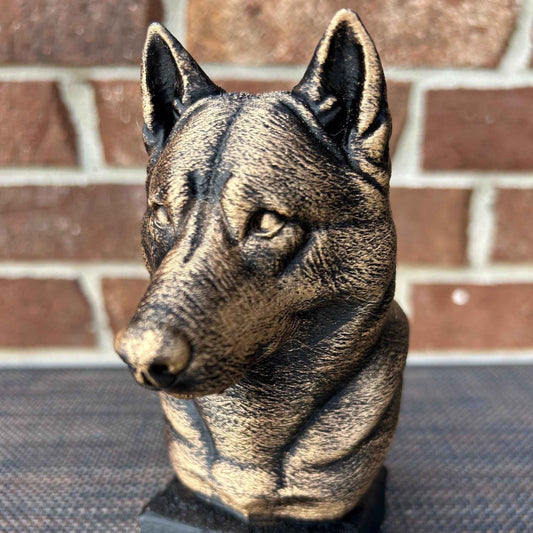 Husky Bust  - Hand-Painted, Customizable, 3D Printed