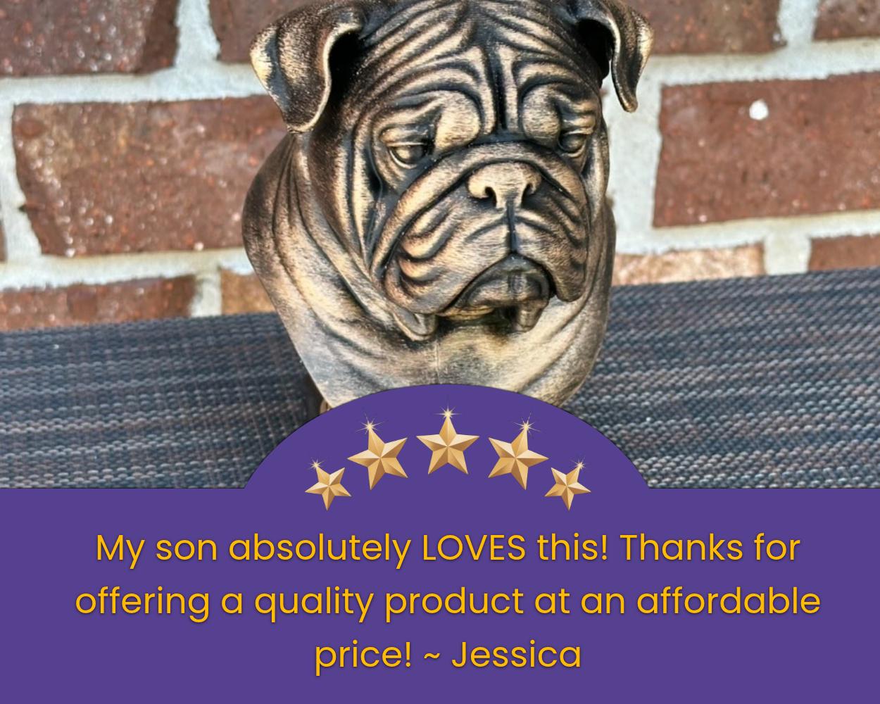 Yorkie Bust - Hand-Painted, Customizable, 3D Printed