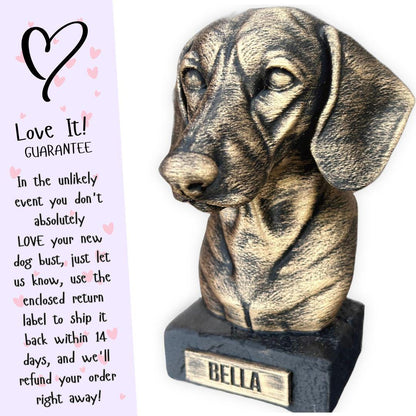 Dachshund Bust - Hand-Painted, Customizable, 3D Printed