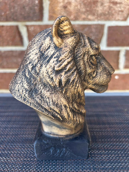 Tiger Bust  - Hand-Painted, Customizable, 3D Printed