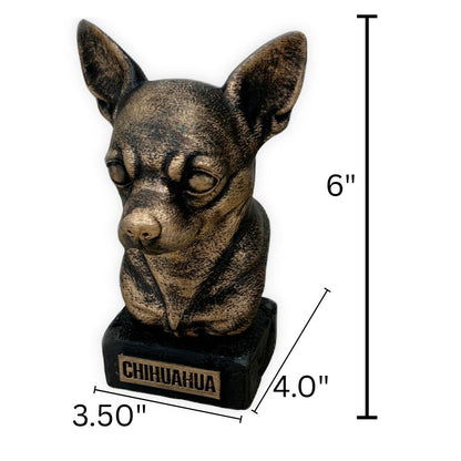 Chihuahua Bust - Hand-Painted, Customizable, 3D Printed