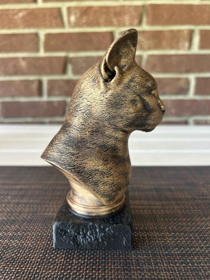 Russian Blue Bust  - Hand-Painted, Customizable, 3D Printed