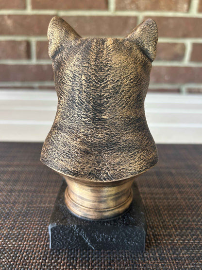 Russian Blue Bust  - Hand-Painted, Customizable, 3D Printed
