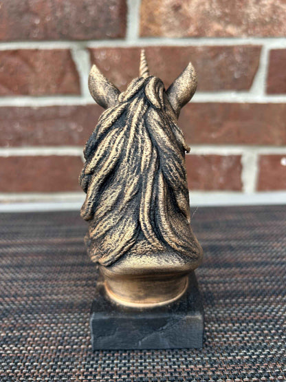 Unicorn Bust  - Hand-Painted, Customizable, 3D Printed