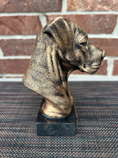 Great Dane Bust  - Hand-Painted, Customizable, 3D Printed