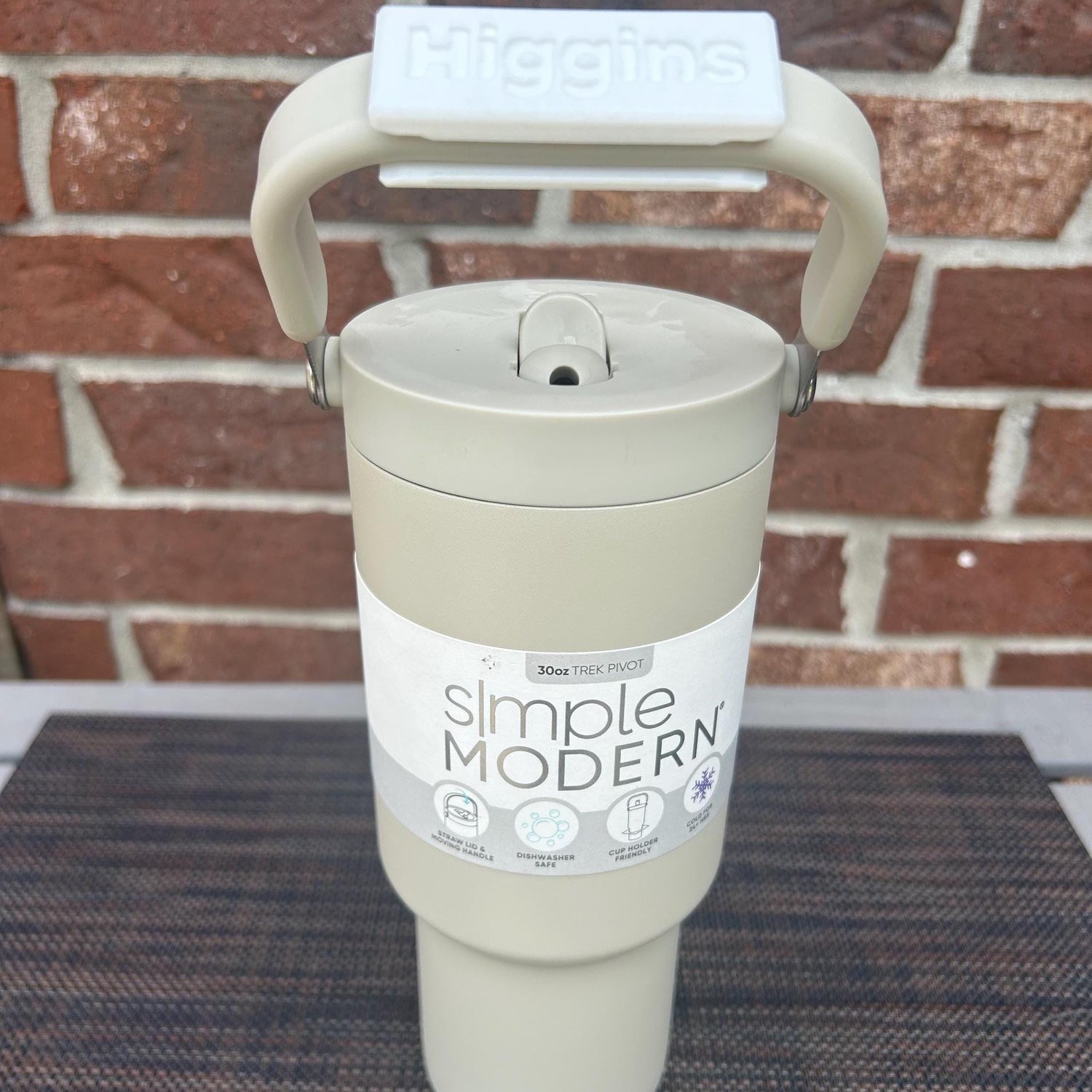 Simple MODERN Tumbler Handle - 30 oz TREK PIVOT, Must have movable handle as shown for Tumbler Handle Name Tag