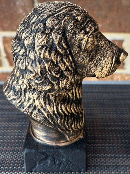 Golden Doodle Bust  - Hand-Painted, Customizable, 3D Printed