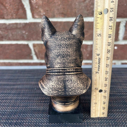 German Shepherd Bust  - Hand-Painted, Customizable, 3D Printed