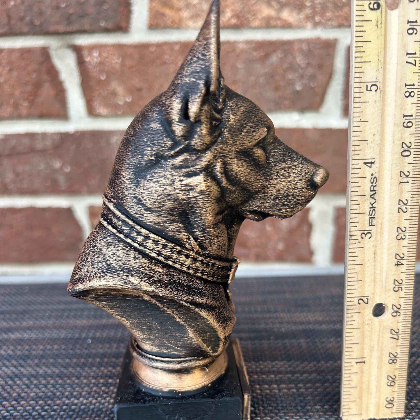 German Shepherd Bust  - Hand-Painted, Customizable, 3D Printed