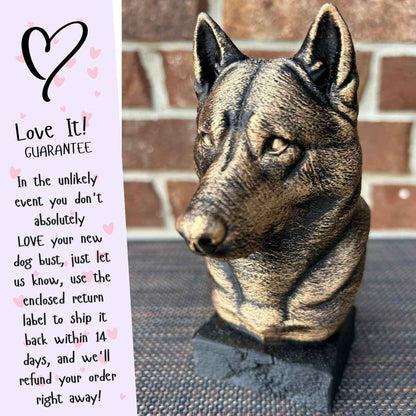 Husky Bust  - Hand-Painted, Customizable, 3D Printed