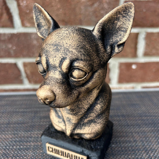 Chihuahua Bust - Hand-Painted, Customizable, 3D Printed
